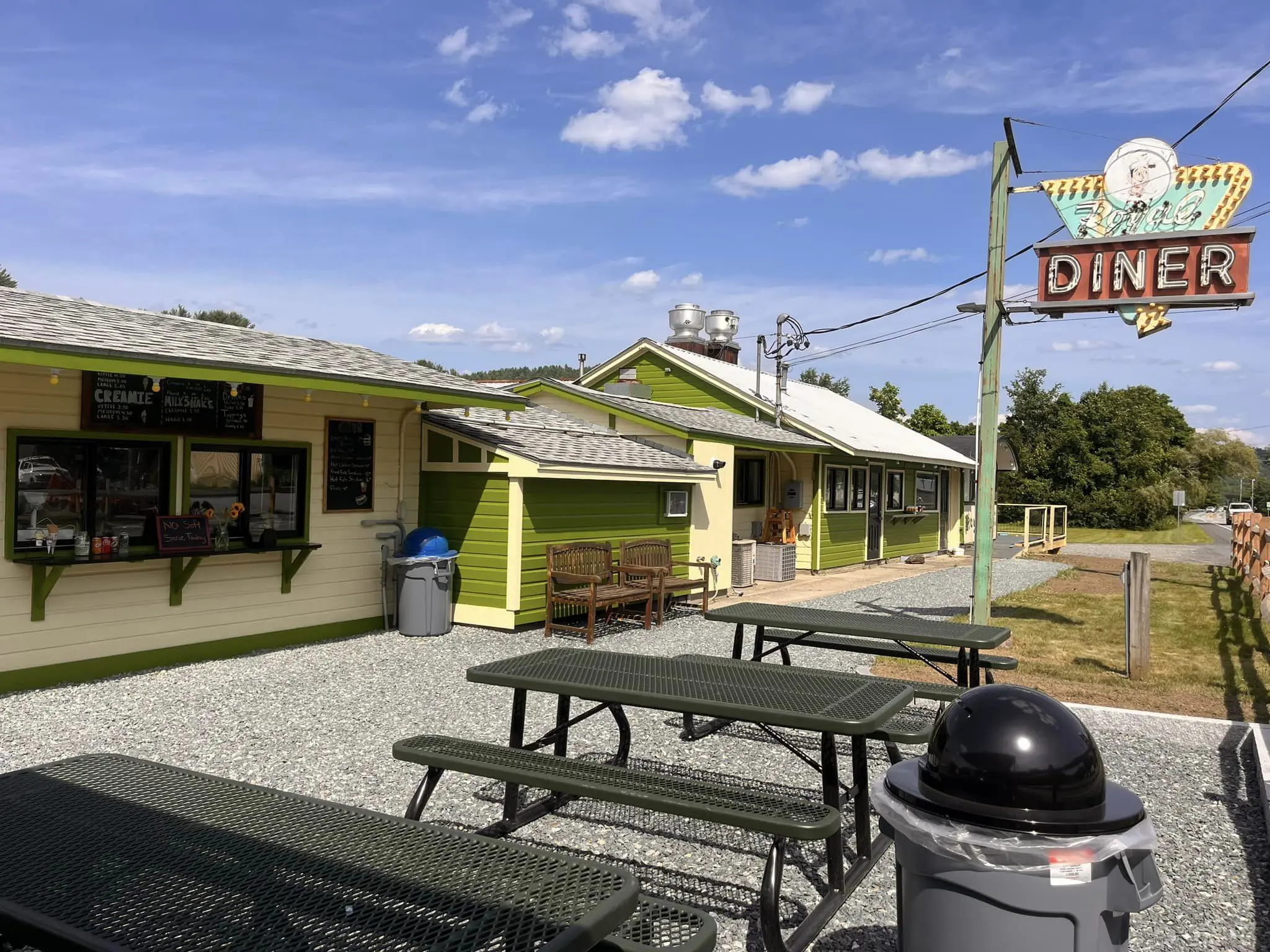 Historic Royal Diner with outdoor seating