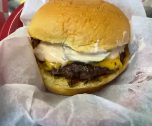 Burger Made from 100% Angus beef